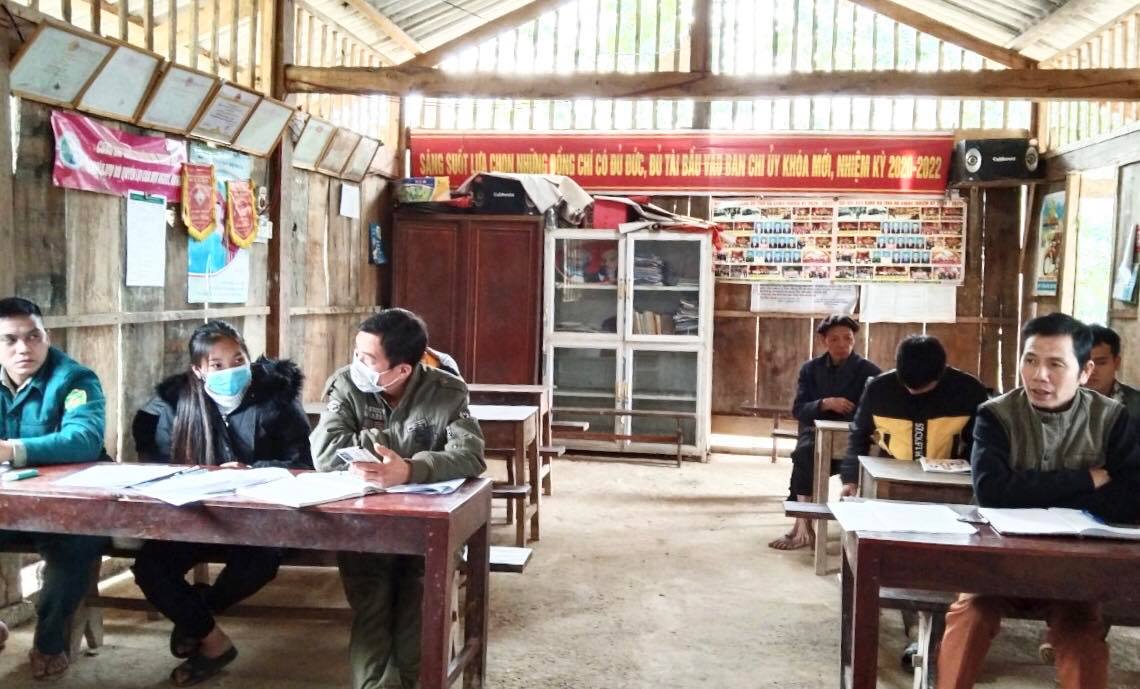 Chi bộ thôn Nà Nghè tổ chức Hội nghị kiểm điểm, đánh giá, xếp loại chất lượng tổ chức đảng, đảng viên năm 2021