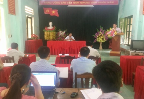 UBND xã Yên Cường tổ chức Hội nghị giao ban tháng 6