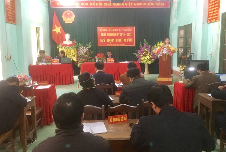 Kỳ họp thứ 10 Hội đồng nhân dân xã Yên Cường khóa VIII, nhiệm kỳ 2016 - 2021