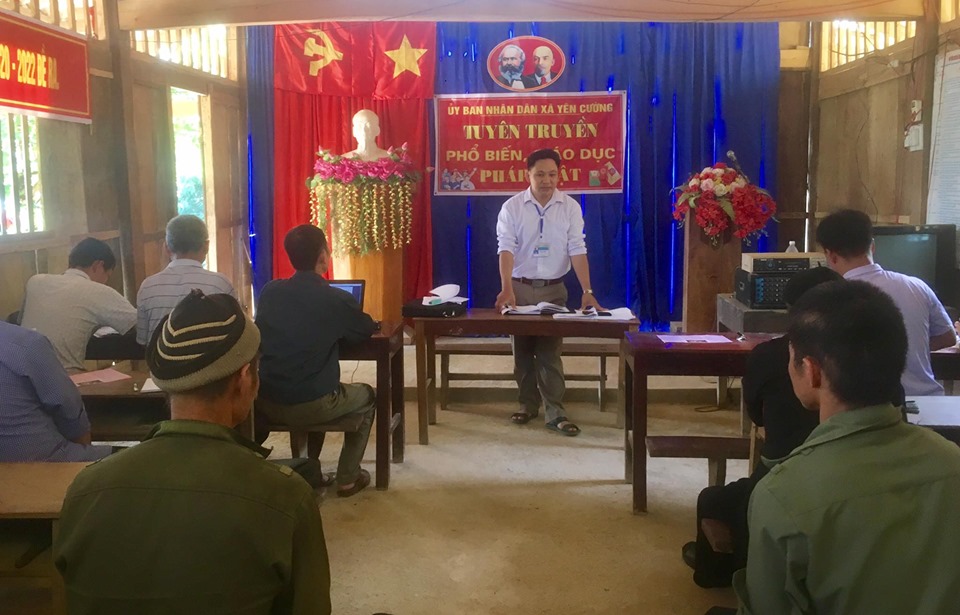 Tổ truyên truyền, phổ biến giáo dục pháp luật tuyên truyền tại thôn Nà Nghè